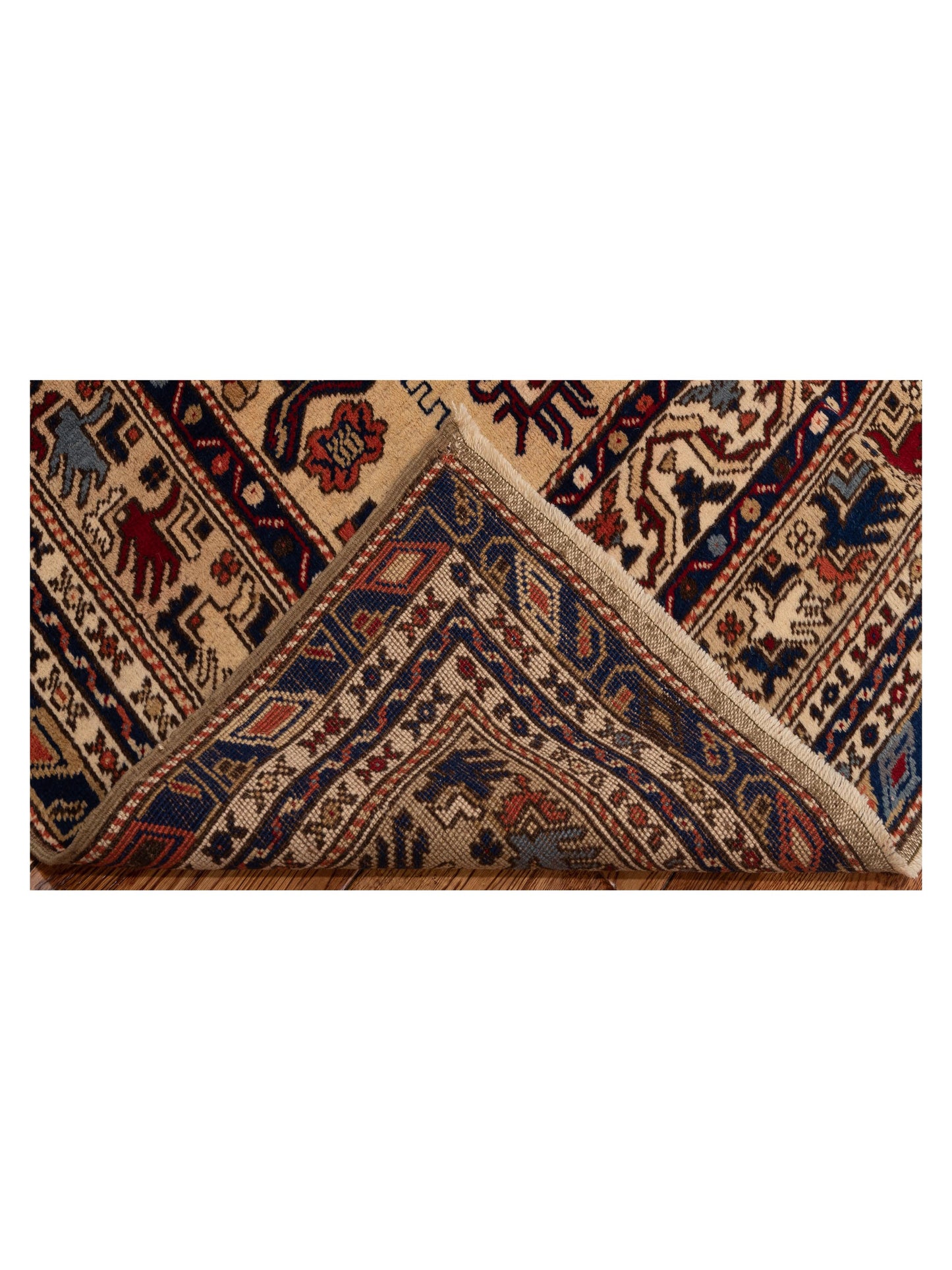 Old Anatolian 149833 Red Ivory 4x6.4 Hand Knotted Rug