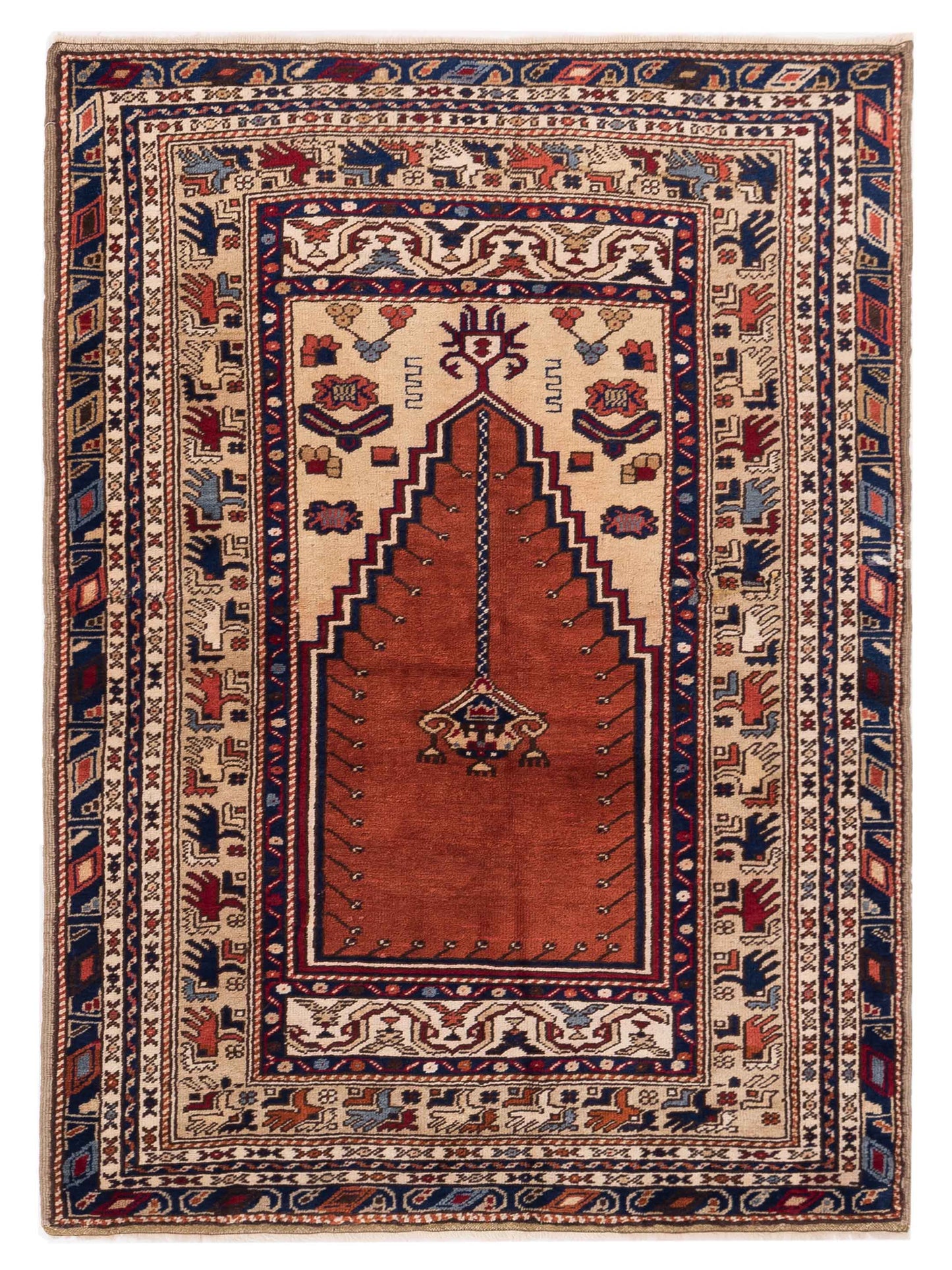 Pasha Old Anatolian Red Ivory Traditional
