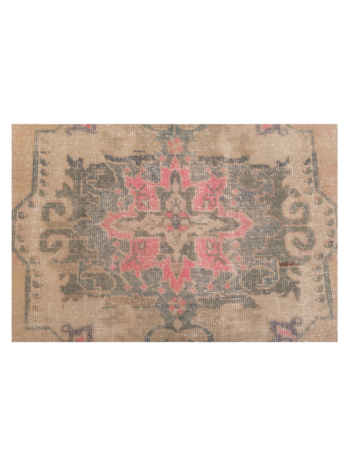 Old Anatolian 149866 Beige Green 4x6.8 Hand Knotted Rug
