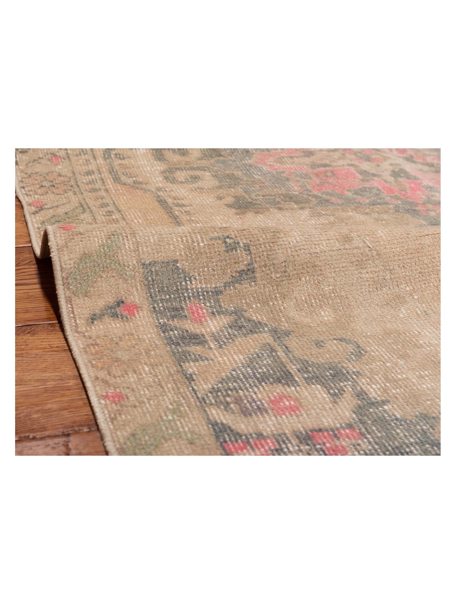 Old Anatolian 149866 Beige Green 4x6.8 Hand Knotted Rug