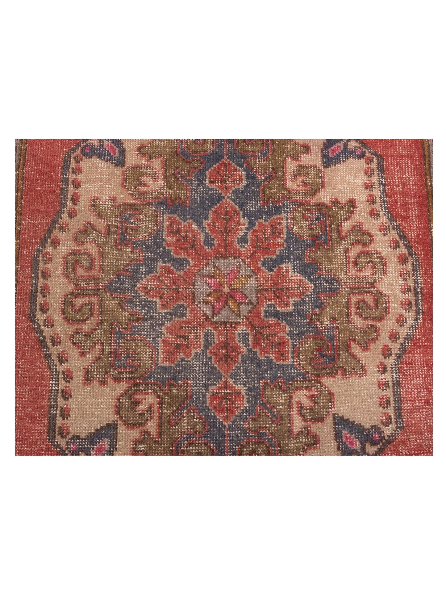 Old Anatolian 149872 Red Ivory 4.4x7.5 Hand Knotted Rug