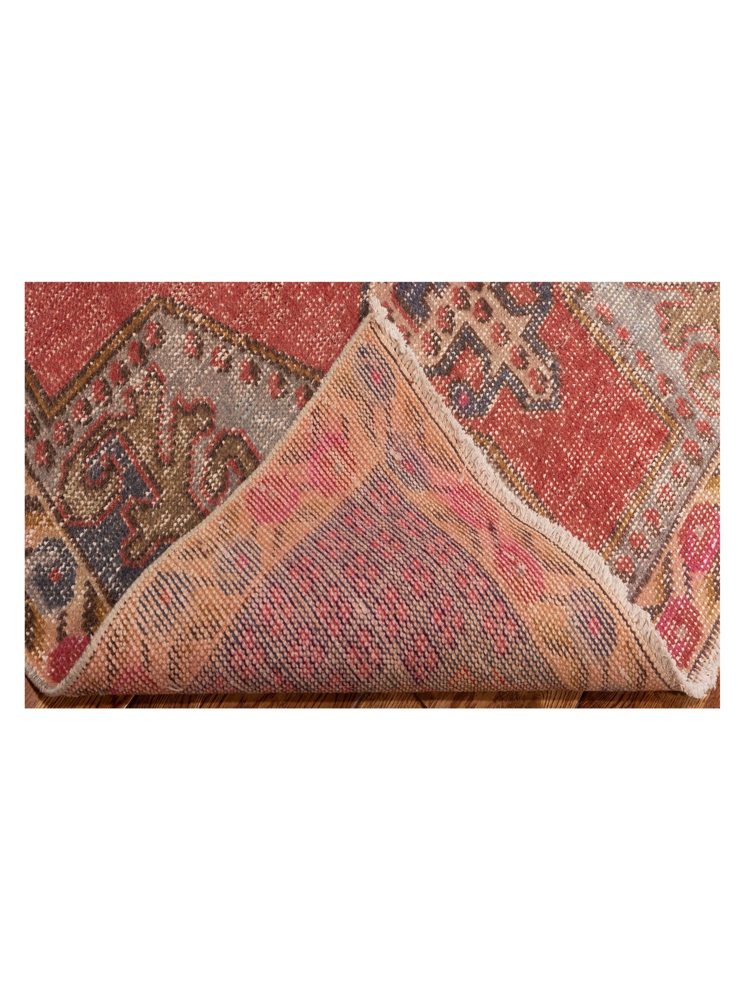 Old Anatolian 149872 Red Ivory 4.4x7.5 Hand Knotted Rug