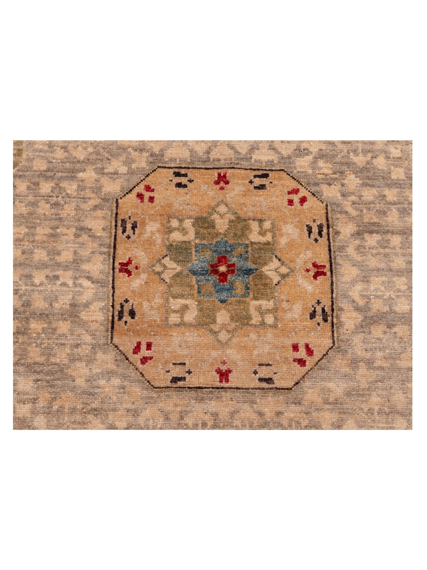 Mamluk 149936 Dark Brown Ivory 10x13.9 Hand Knotted Rug