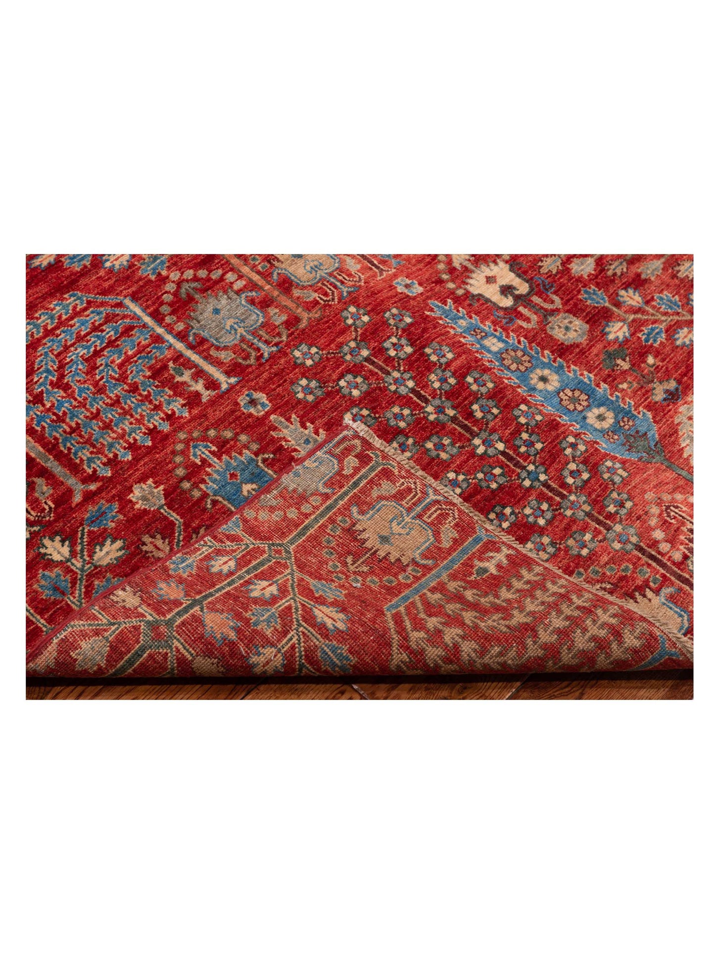 Akcha 149946 Red Red 7.11x9.7 Hand Knotted Rug