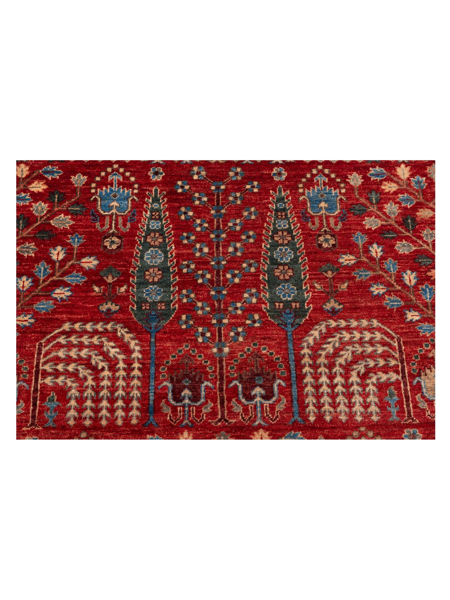 Akcha 149946 Red Red 7.11x9.7 Hand Knotted Rug