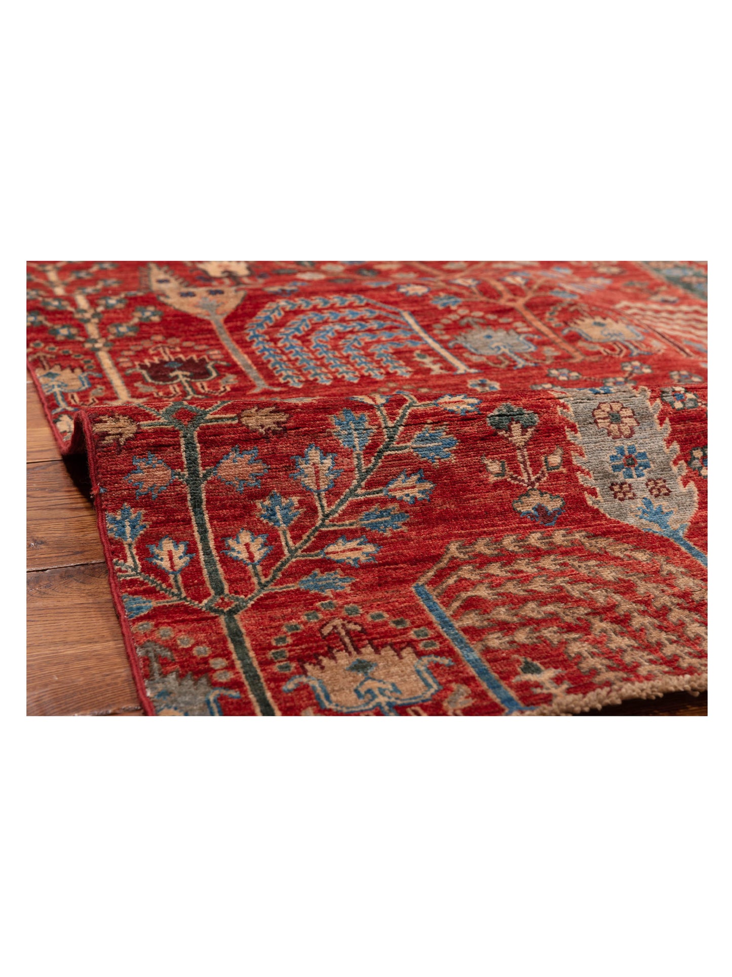 Akcha 149946 Red Red 7.11x9.7 Hand Knotted Rug