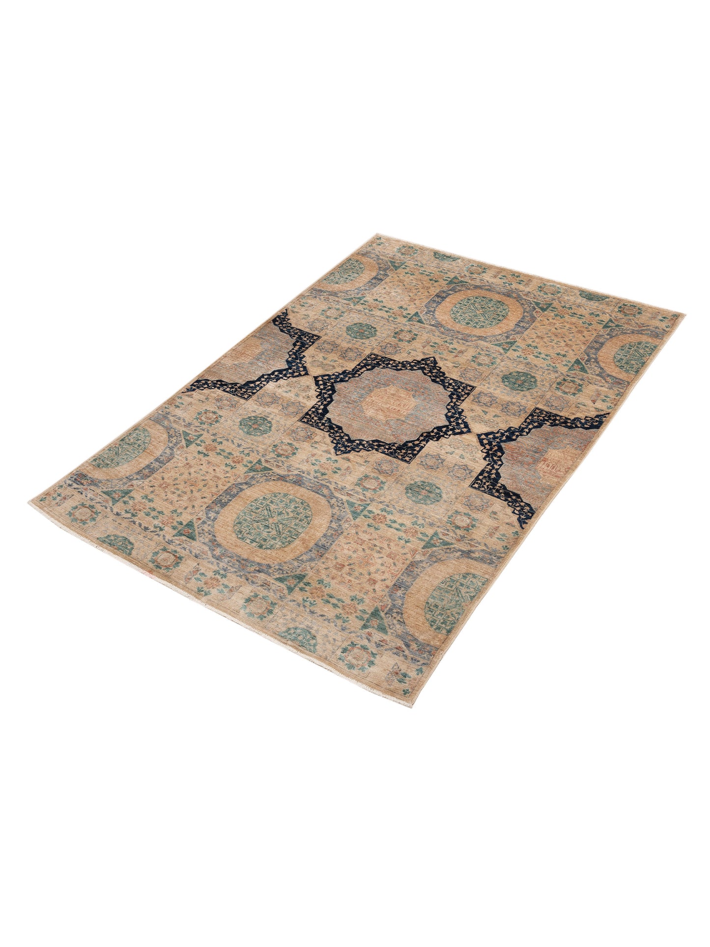 Mamluk 149951 Multi 5.10x8.6 Hand Knotted Rug