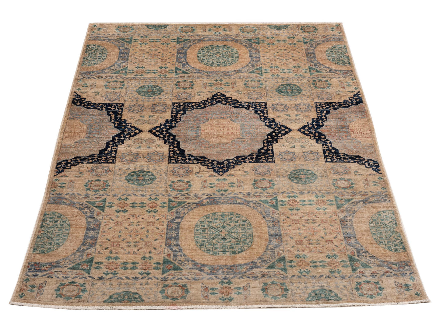 Mamluk 149951 Multi 5.10x8.6 Hand Knotted Rug