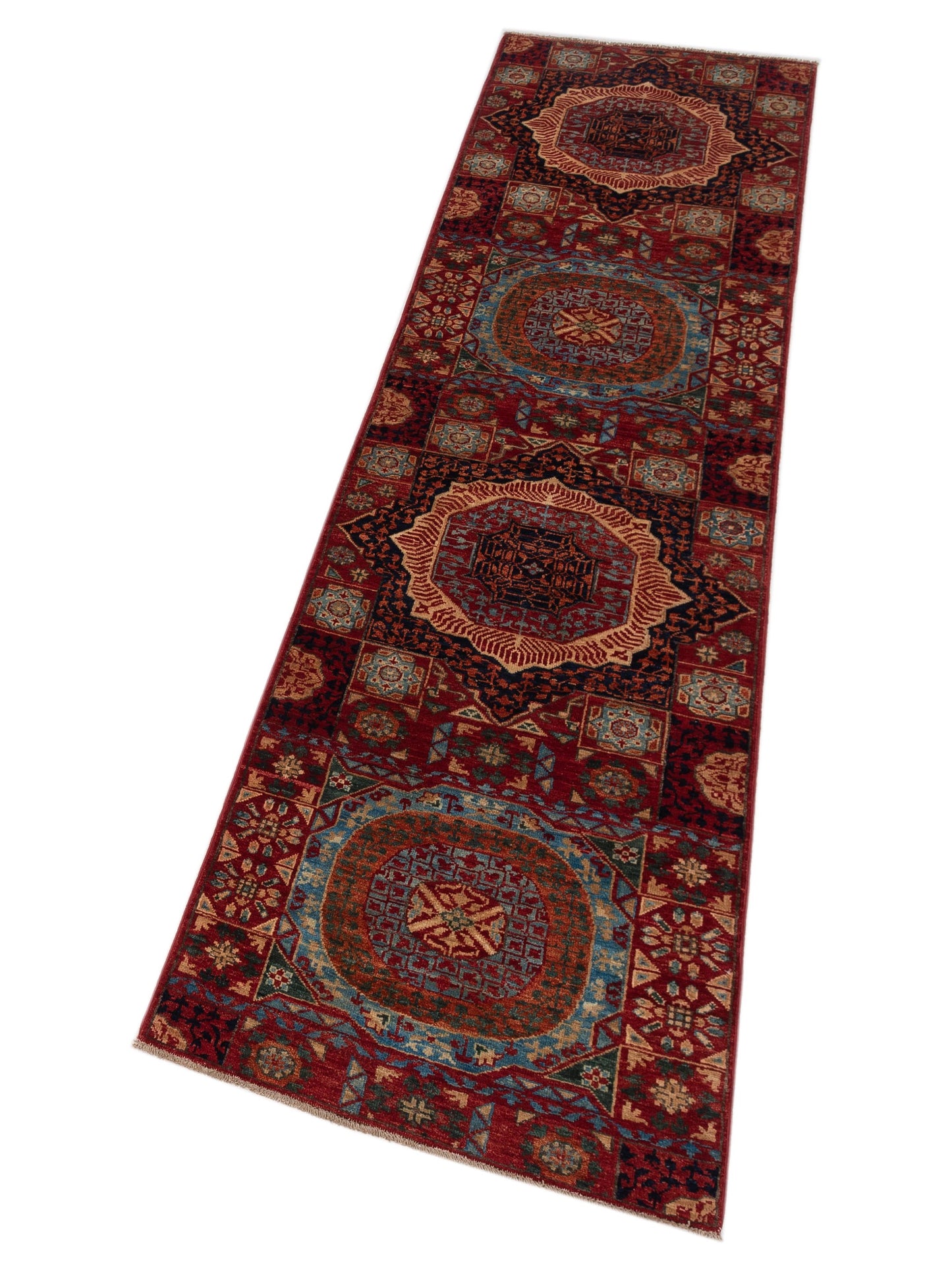 Sultan 149954 Red Red 2.9x10.3 Hand Knotted Rug