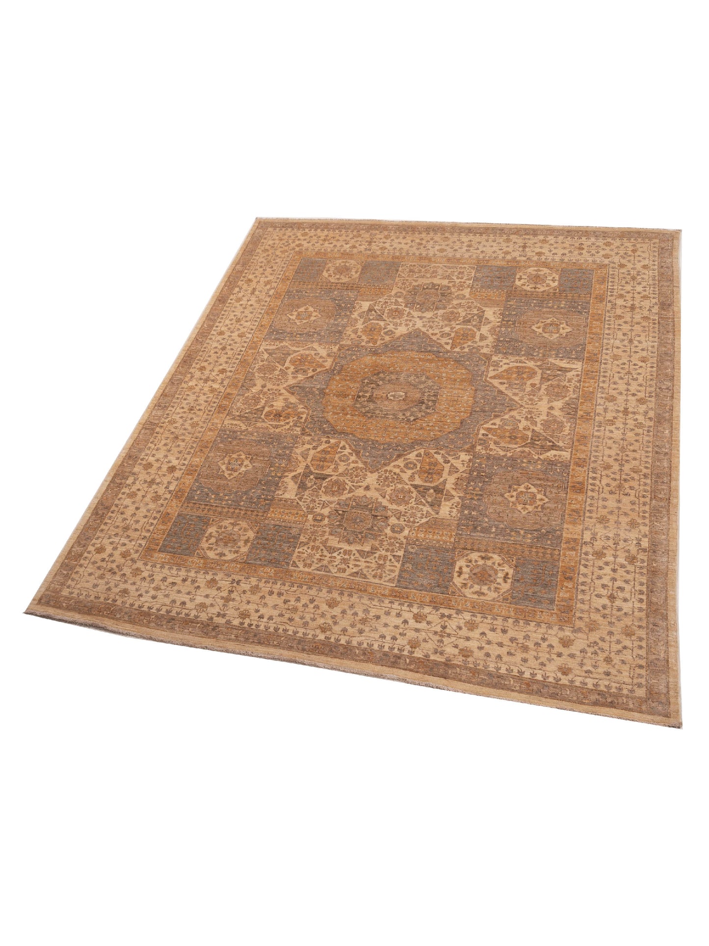 Sultan 149964 Beige Beige 8x9.11 Hand Knotted Rug