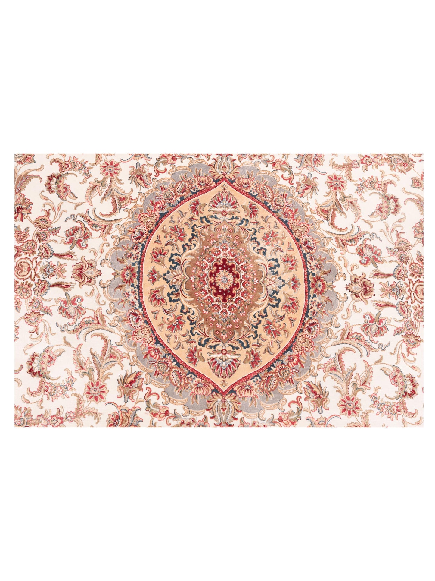 Antalya 150015 Ivory Ivory 6.5x10 Machine Made Rug