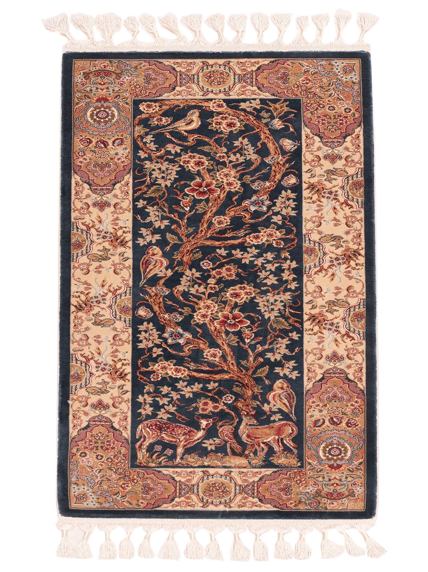 Antalya 150047 Blue Ivory 1.9x3.11 Machine Made Rug