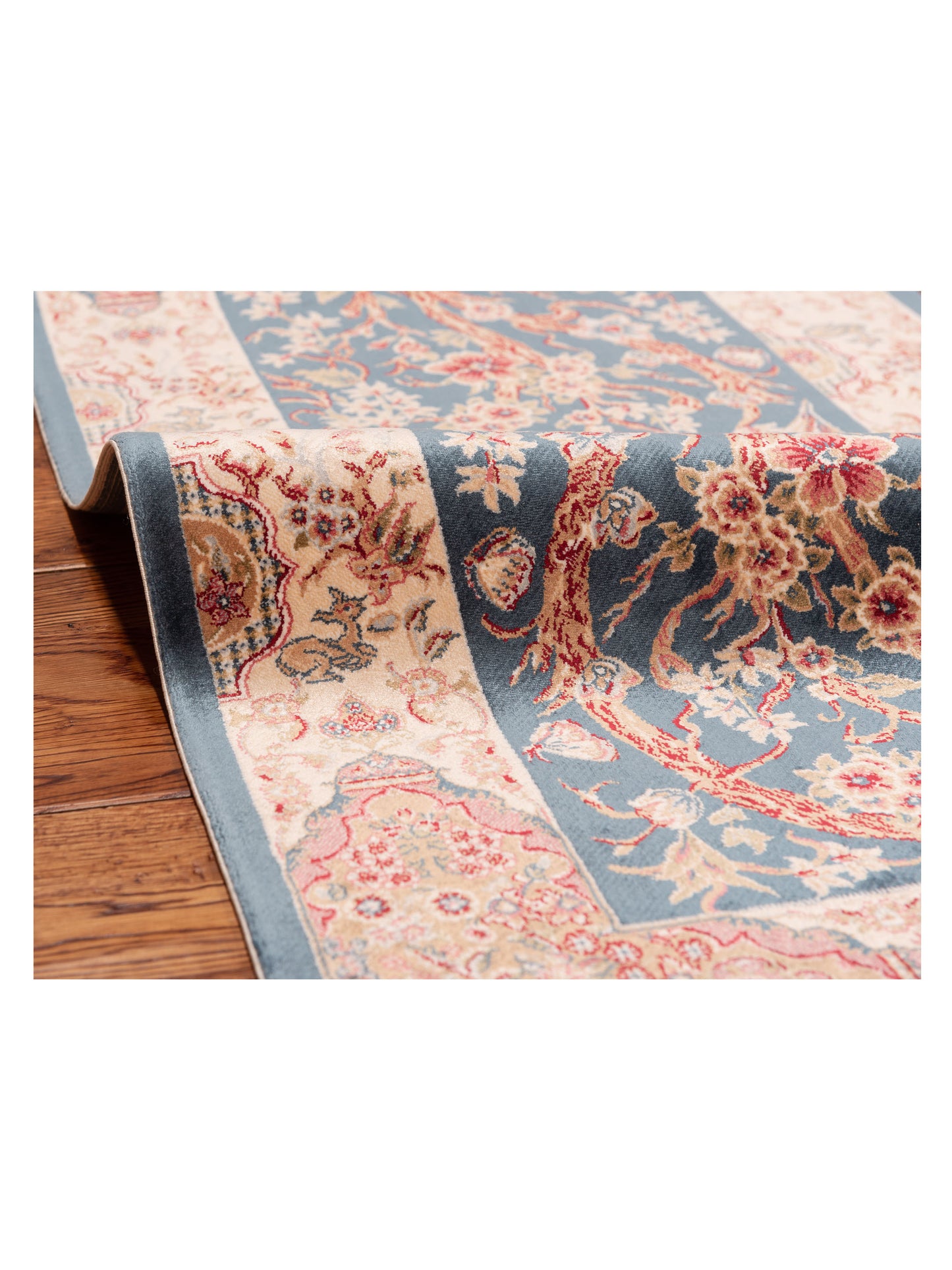 Antalya 150047 Blue Ivory 1.9x3.11 Machine Made Rug