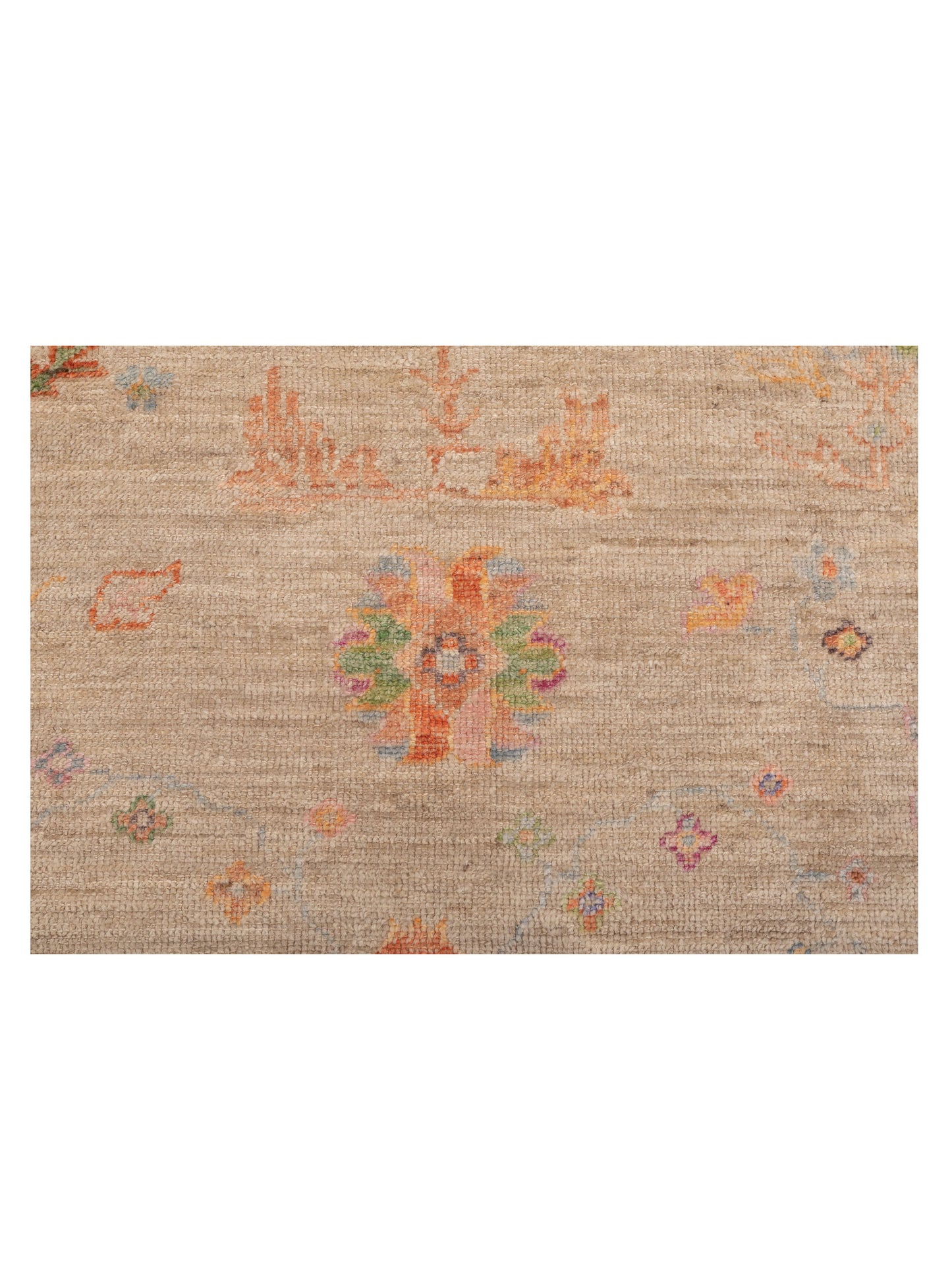Angora Oushak 150067 Silver Ivory 7.10x9.7 Hand Knotted Rug