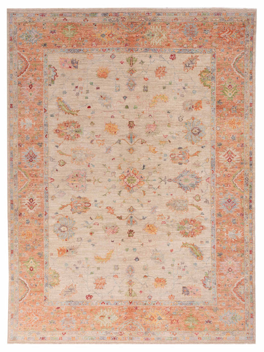 Anadol Angora Oushak  Ivory Pink Traditional