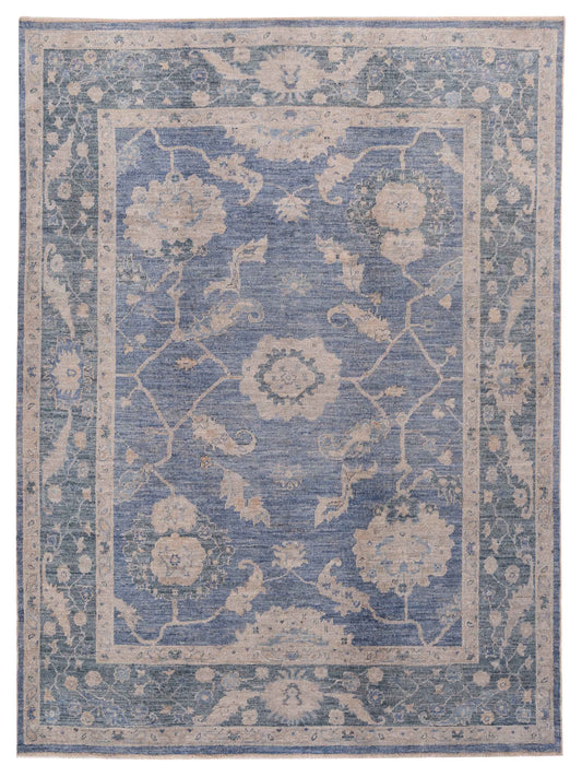 Anadol Angora Oushak  Blue Dark Blue Traditional