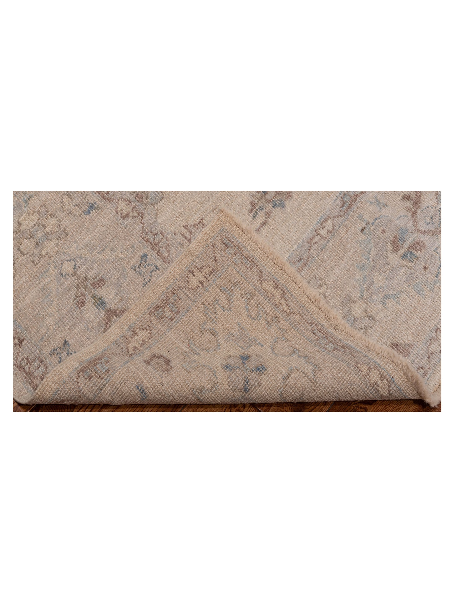 Angora Oushak 150155 Ivory Ivory 7.9x8.10 Hand Knotted Rug