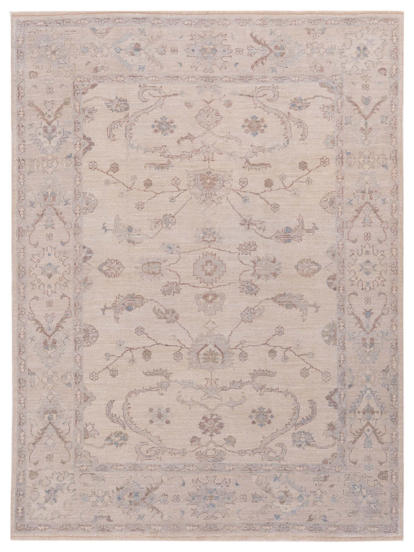 Anadol Angora Oushak Ivory Ivory Traditional