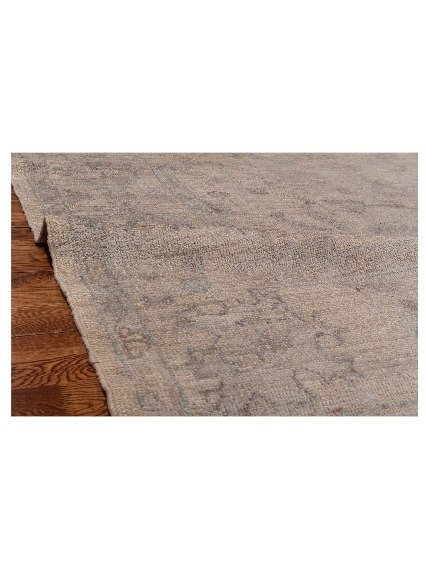 Angora Oushak 150163 Ivory Ivory 8.3x9.7 Hand Knotted Rug