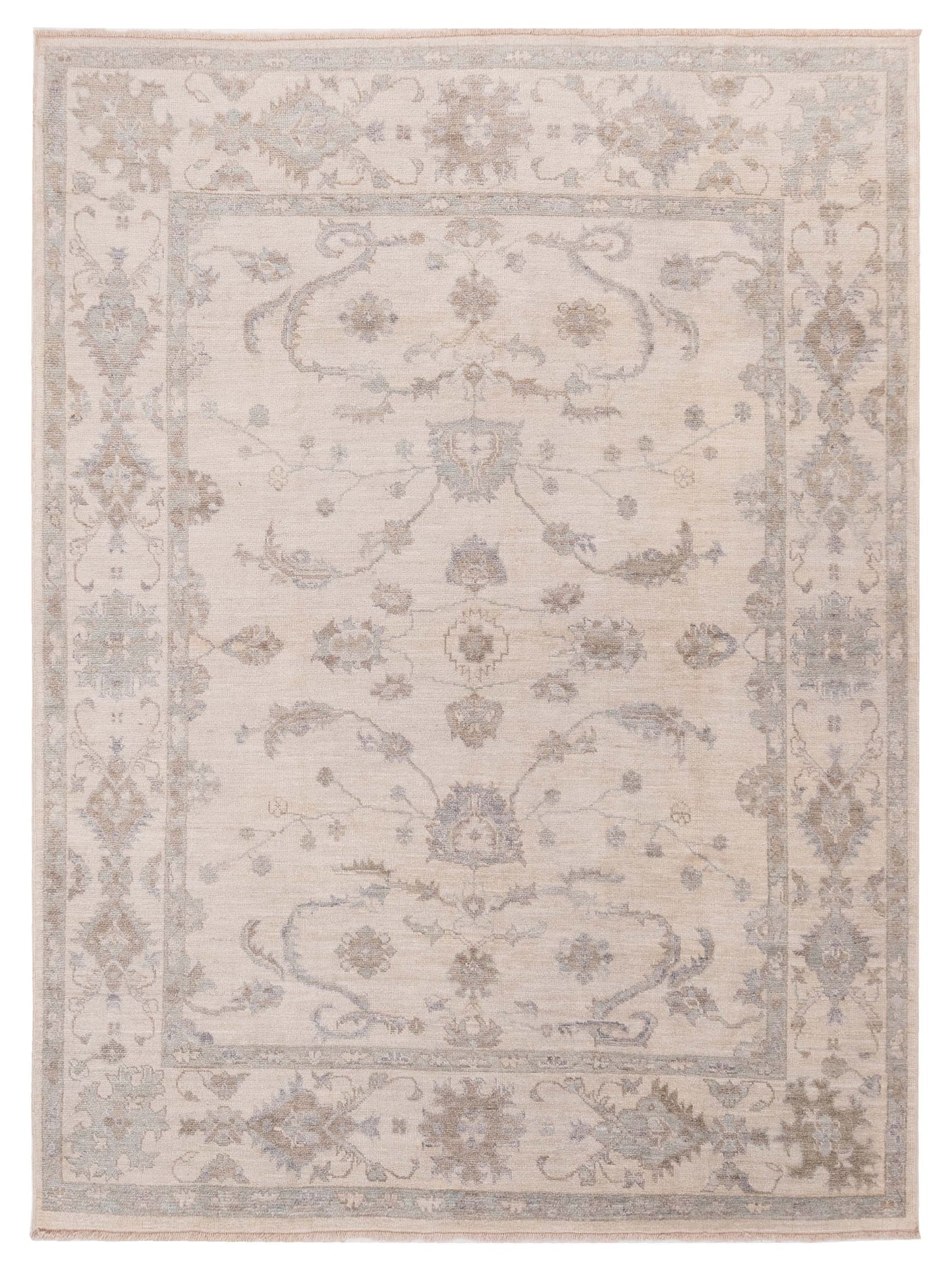 Anadol Angora Oushak Ivory Ivory Traditional