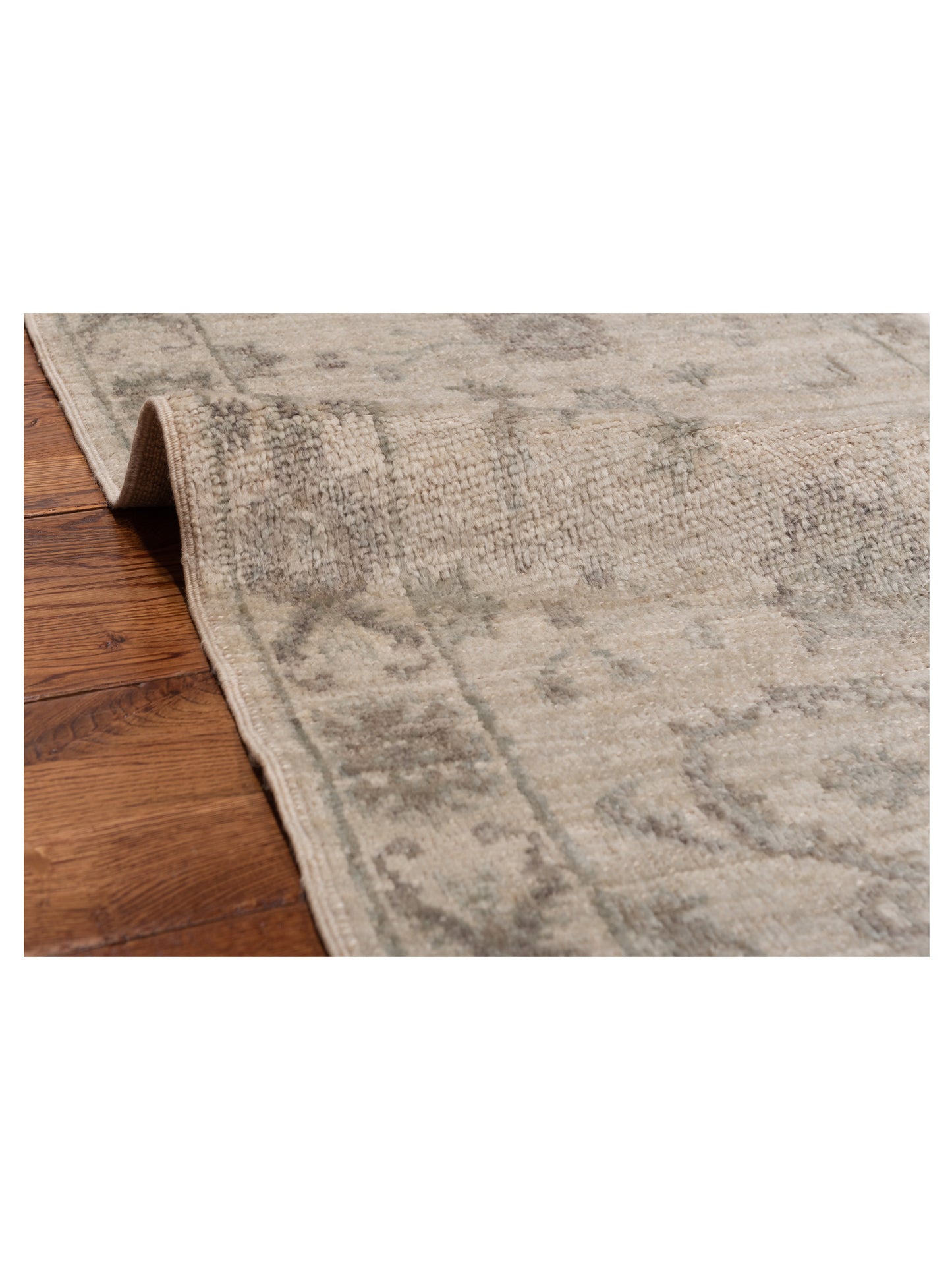 Angora Oushak 150243 Ivory Ivory 2.8x7.11 Hand Knotted Rug