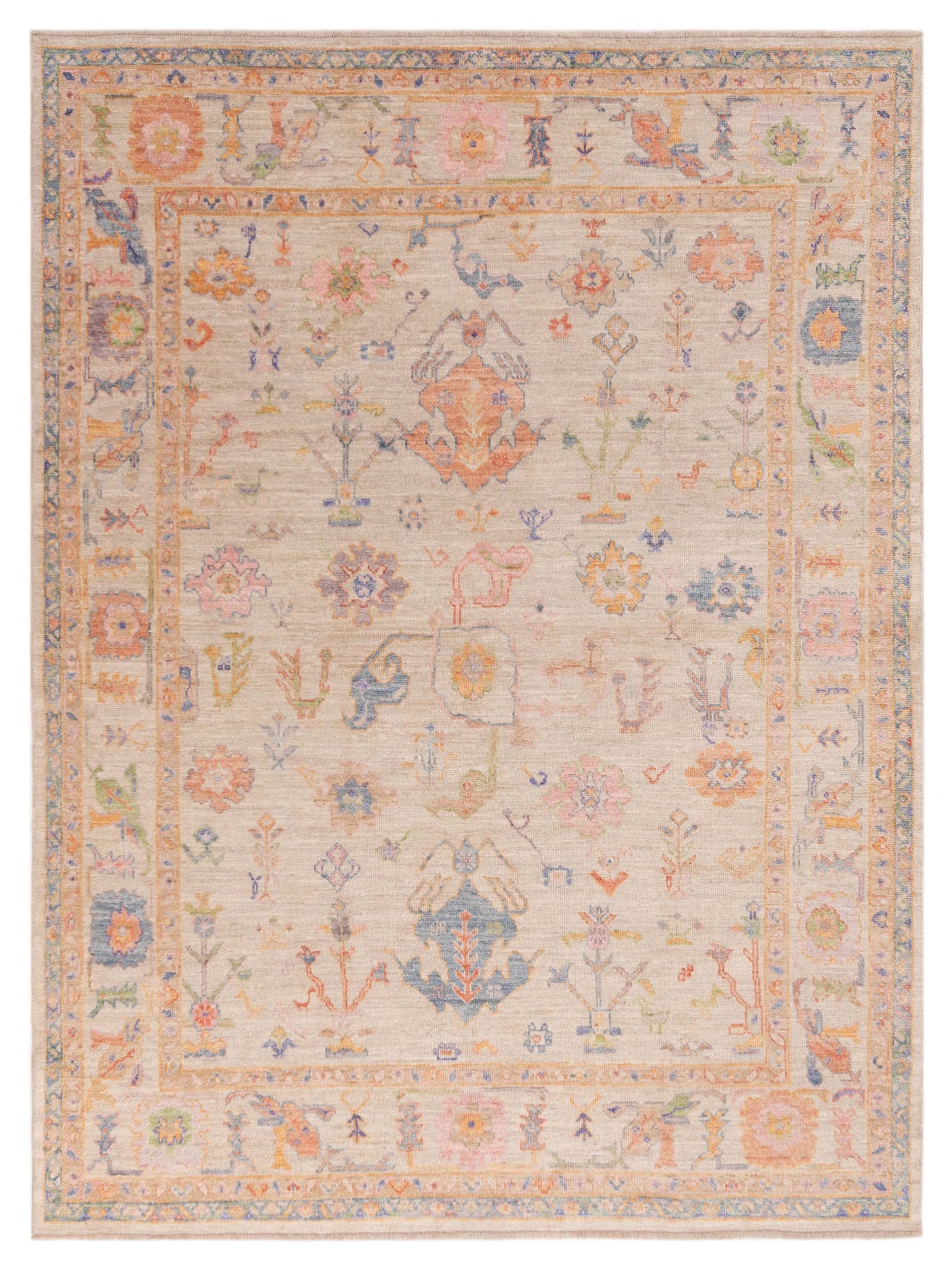 Anadol Angora Oushak Beige Beige Traditional