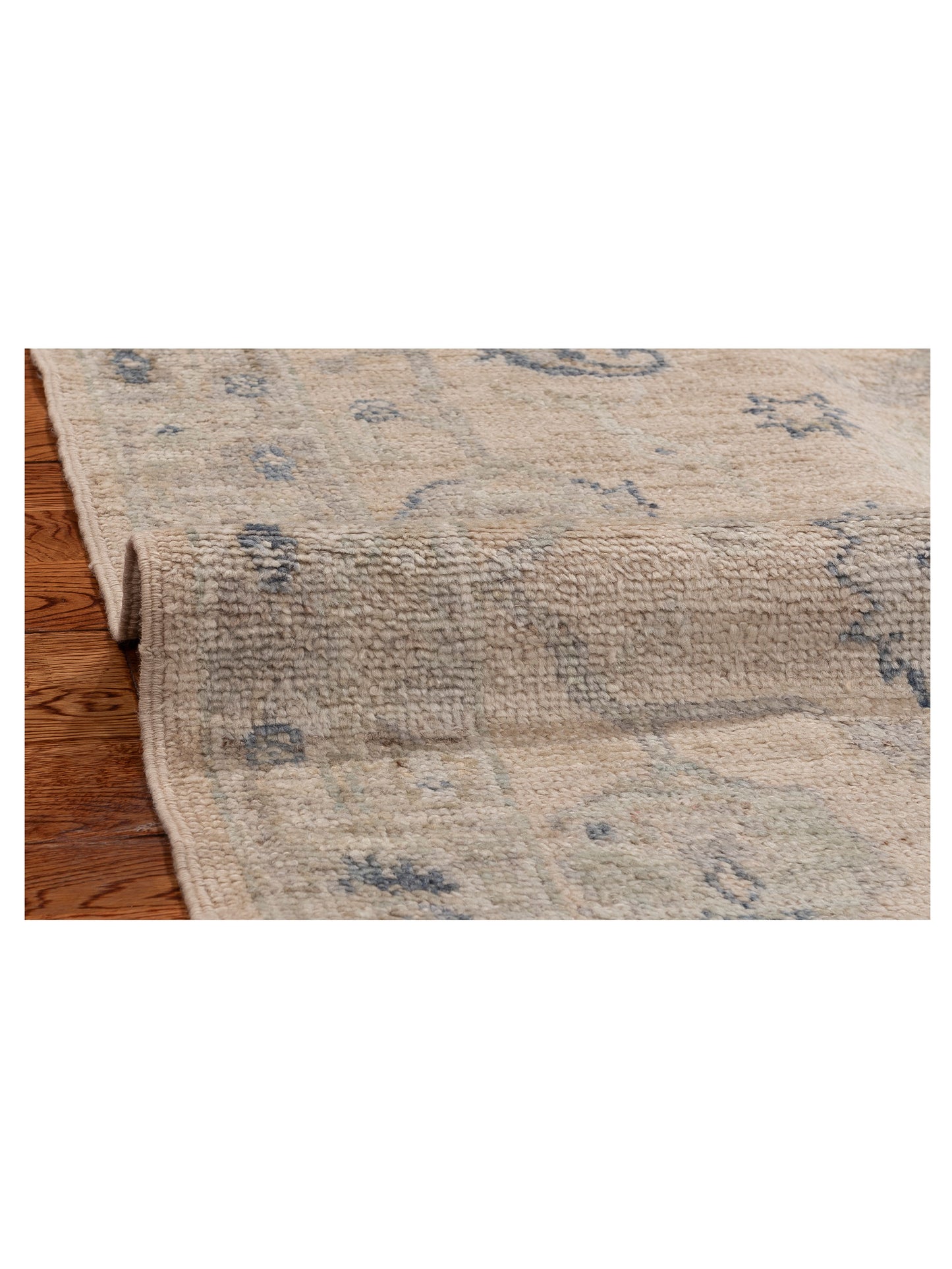 Angora Oushak 150335 Ivory Brown 2.9x7.10 Hand Knotted Rug
