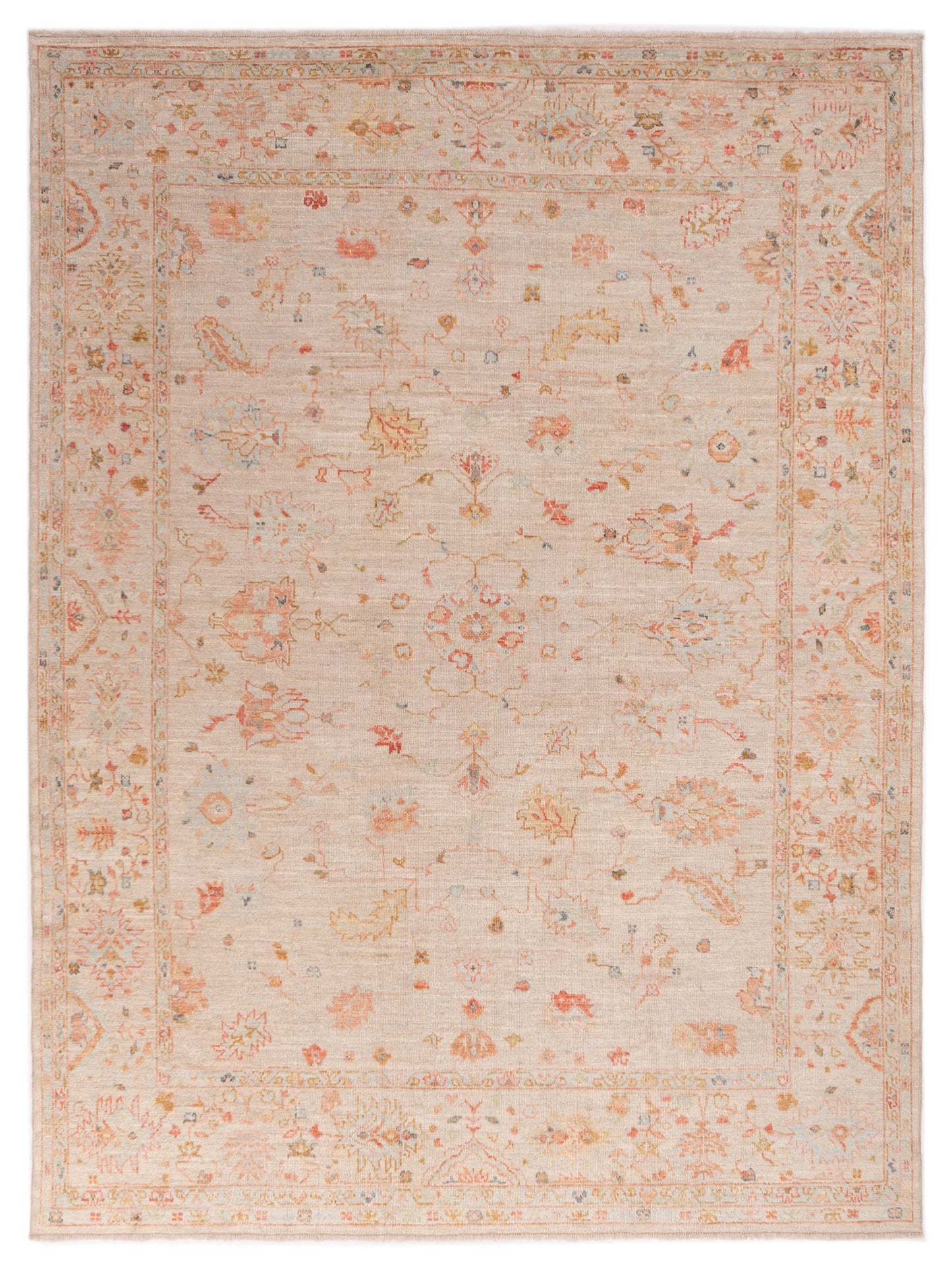 Anadol Angora Oushak Beige Beige Traditional