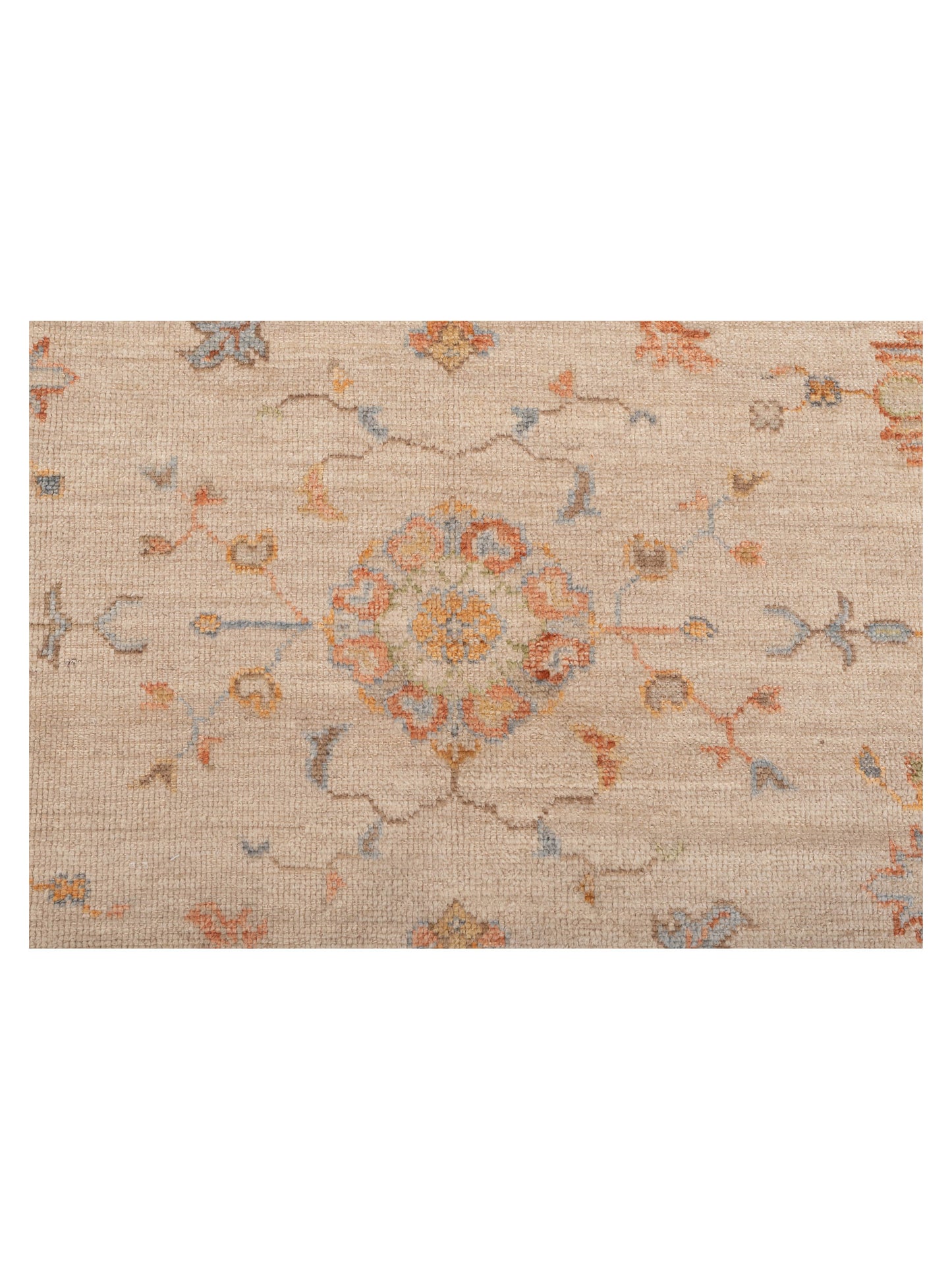 Angora Oushak 150361 Beige Brown 8.3x10 Hand Knotted Rug