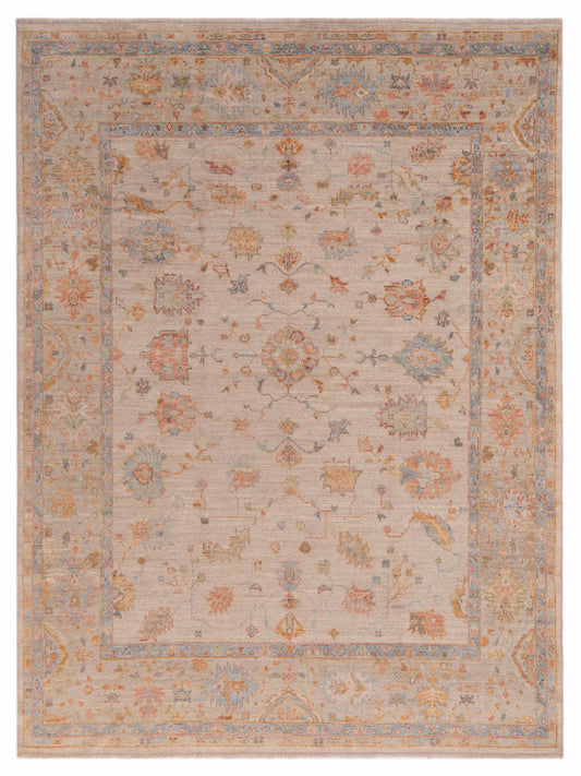 Anadol Angora Oushak  Beige Brown Traditional