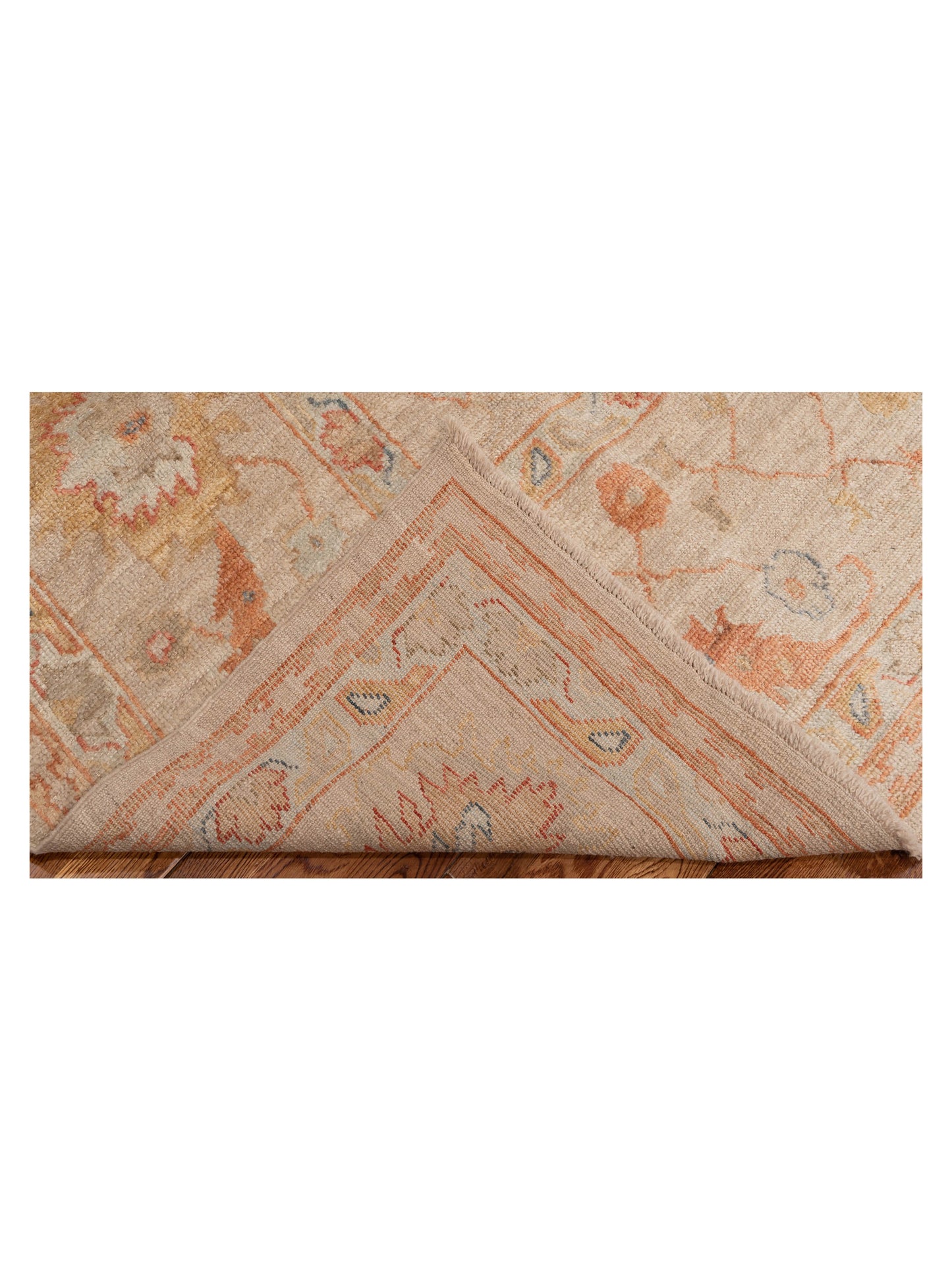 Angora Oushak 150384 Beige Beige 10x13.9 Hand Knotted Rug