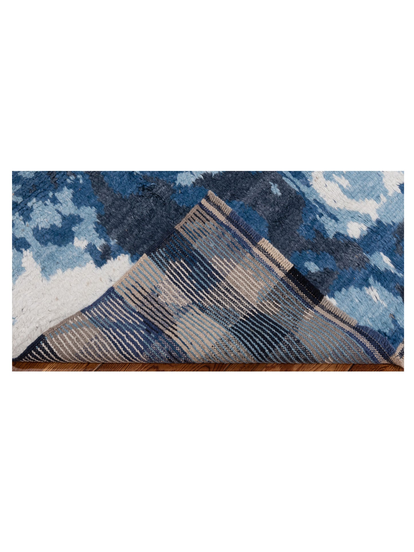 Atlas 150387 Blue Ivory 8x9.11 Hand Knotted Rug