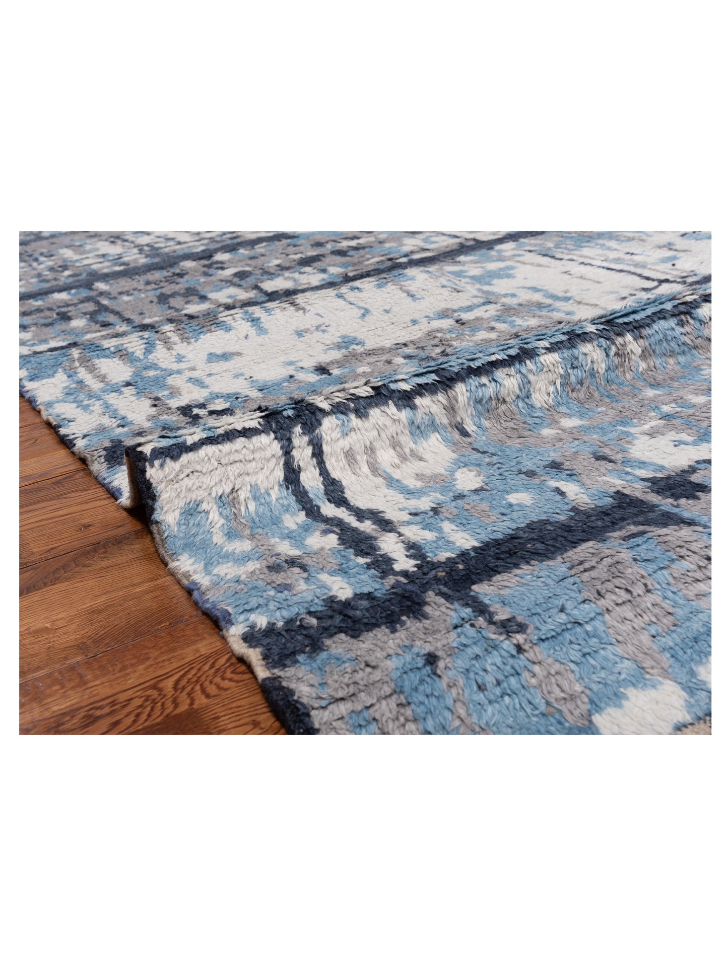 Atlas Beren Gray Ivory 7.11x9.9 Hand Knotted Rug