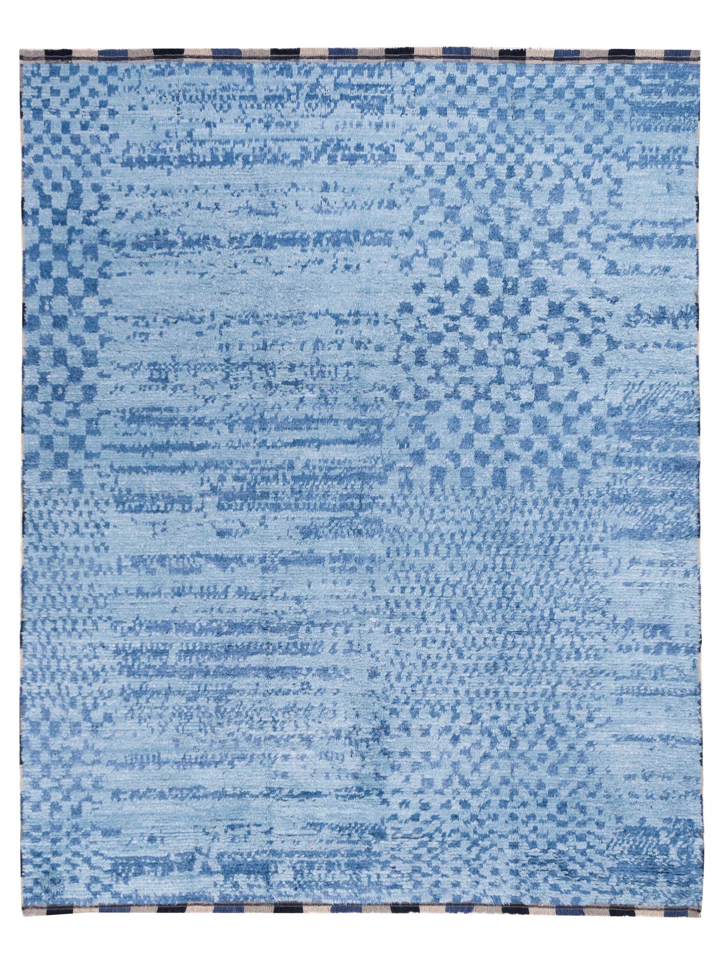 Atlas 150389 Blue Blue 7.10x9.10 Hand Knotted Rug