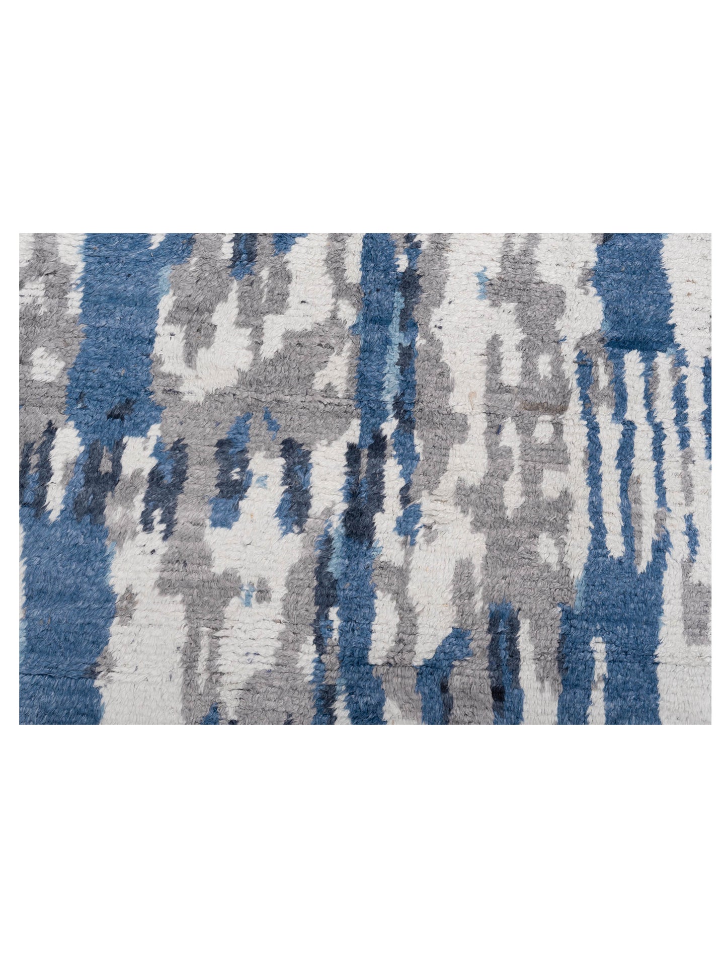 Atlas Asya Blue Ivory 8x9.9 Hand Knotted Rug