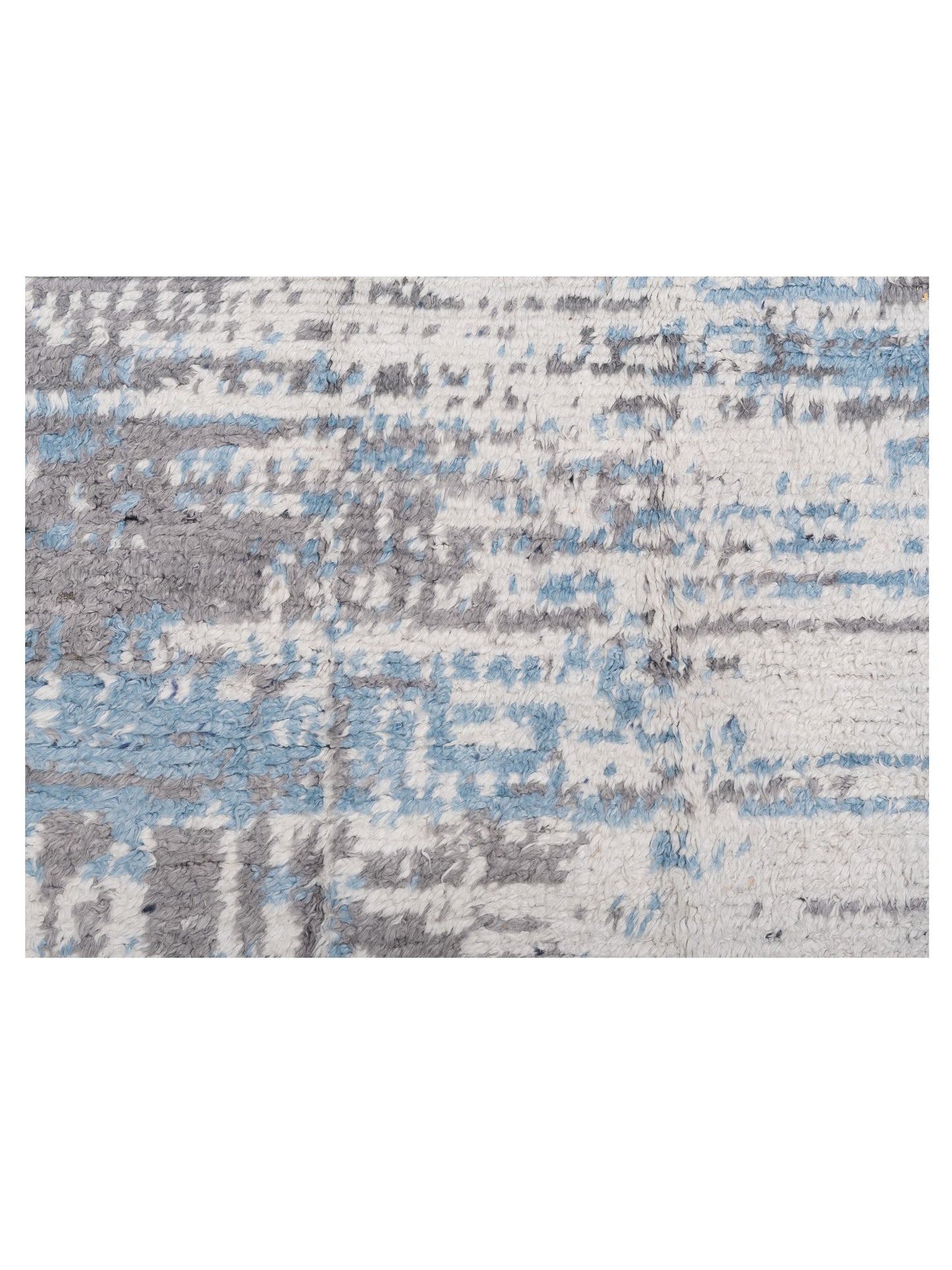 Atlas Berna Ivory Blue 7.11x9.11 Hand Knotted Rug