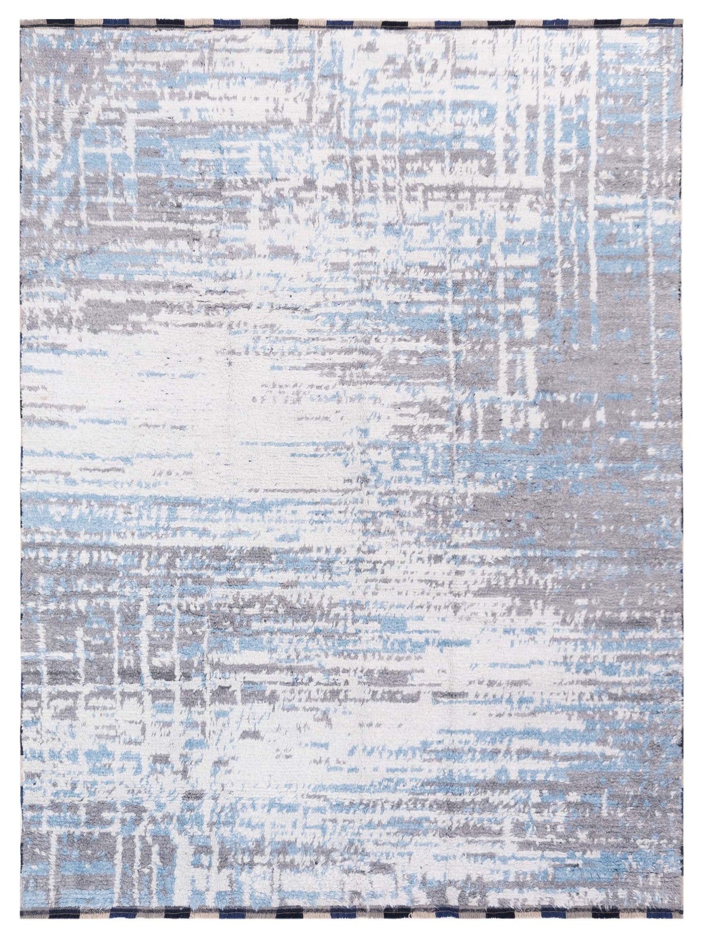 Pasha Atlas Ivory Blue Contemporary