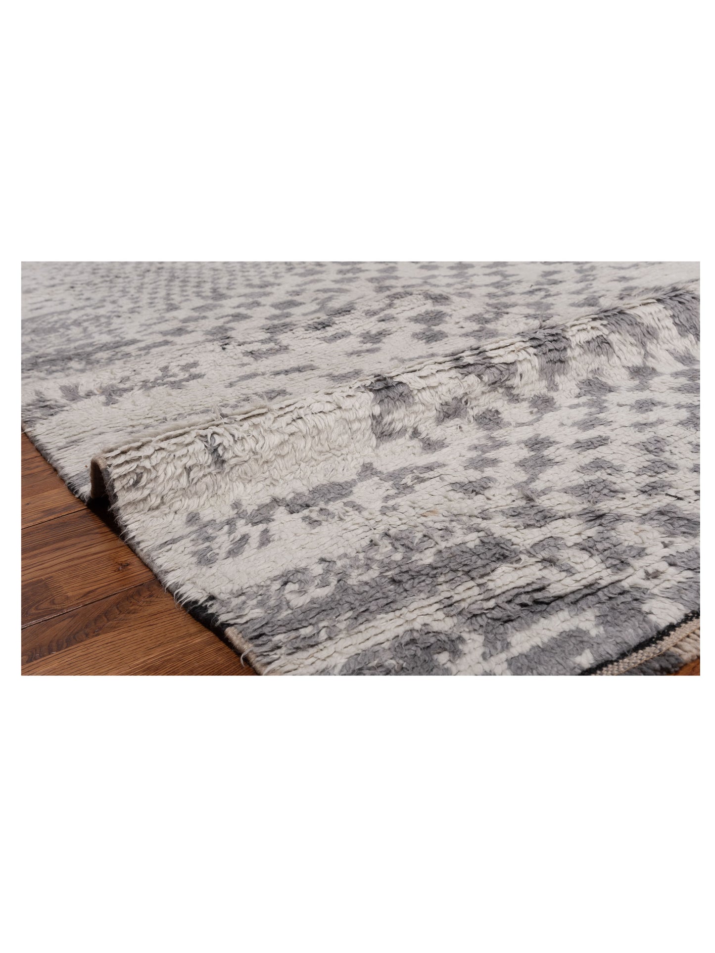 Atlas Derya Ivory Gray 8.3x9.7 Hand Knotted Rug