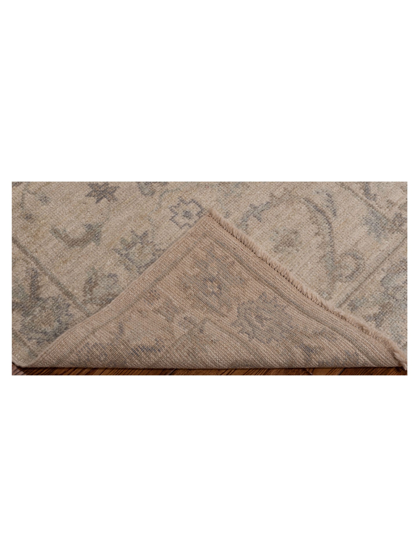 Angora Oushak 150410 Ivory Ivory 2.8x6.4 Hand Knotted Rug