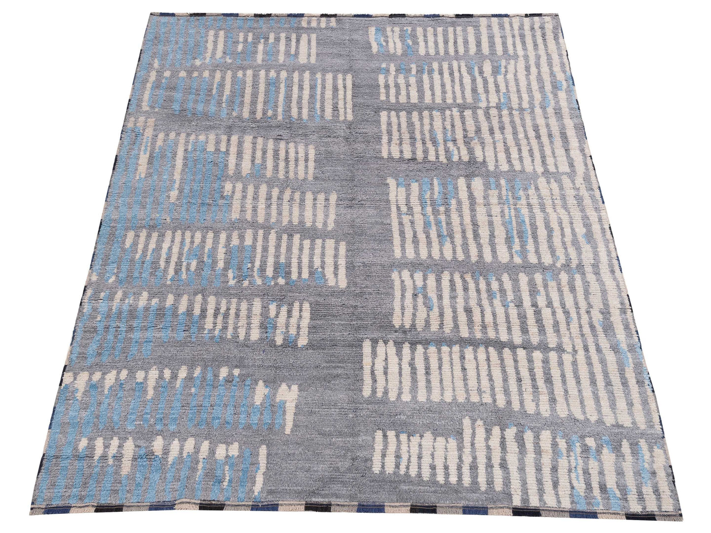 Atlas 150436 Gray Ivory 7.10x9.9 Hand Knotted Rug