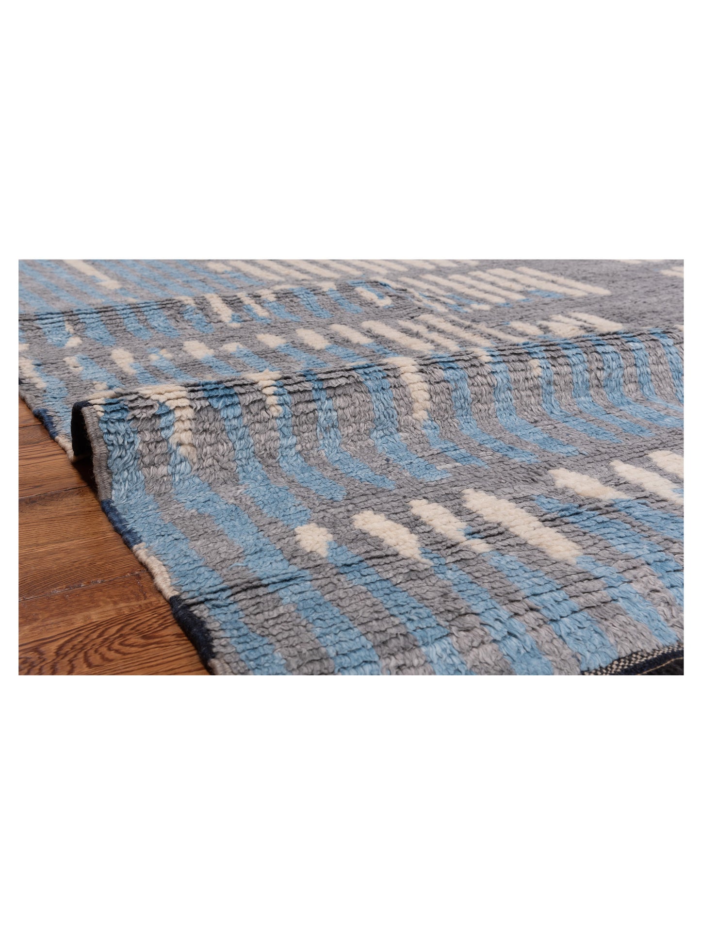 Atlas 150436 Gray Ivory 7.10x9.9 Hand Knotted Rug