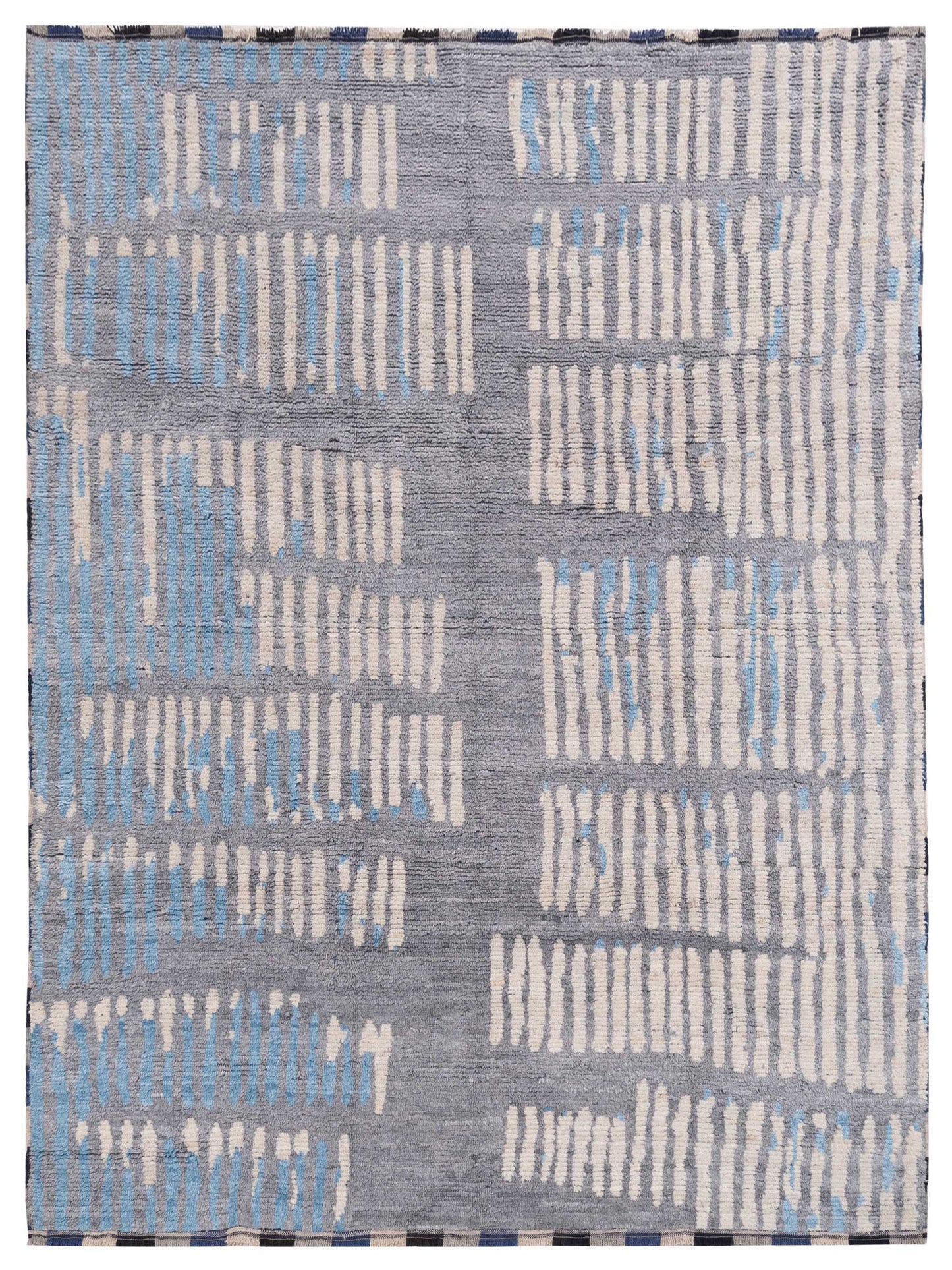 Atlas 150436 Gray Ivory 7.10x9.9 Hand Knotted Rug