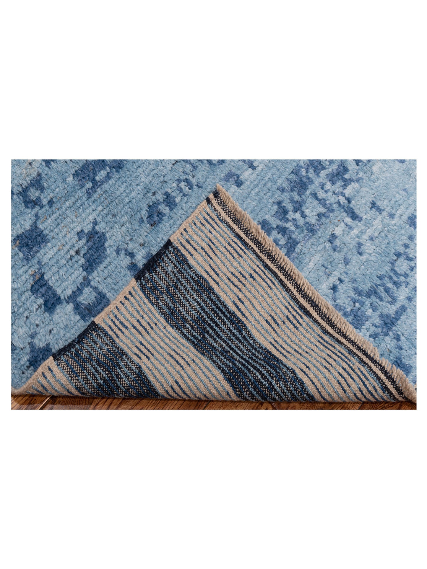 Atlas 150438 Blue Blue 3.11x5.10 Hand Knotted Rug