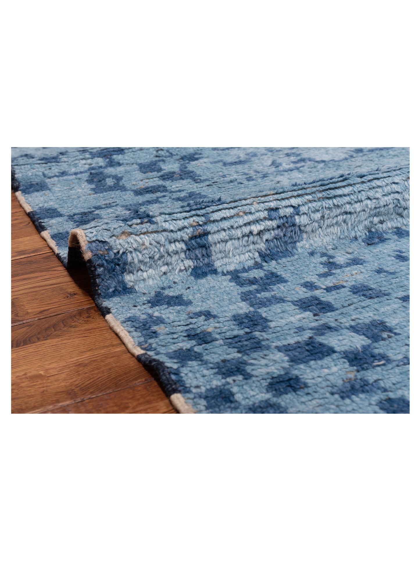 Atlas 150438 Blue Blue 3.11x5.10 Hand Knotted Rug