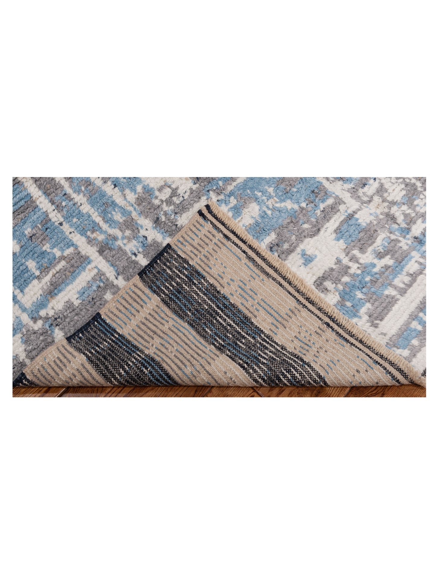 Atlas Berna Ivory Gray 4x6.1 Hand Knotted Rug