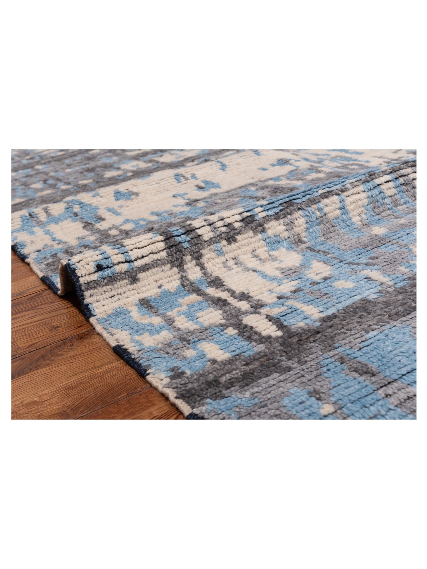 Atlas 150446 Ivory Gray 7.10x9.9 Hand Knotted Rug