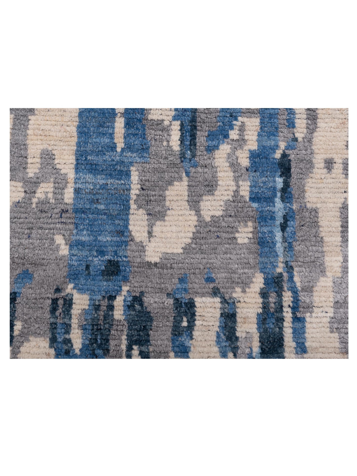 Atlas Asya Blue Ivory 8x9.10 Hand Knotted Rug