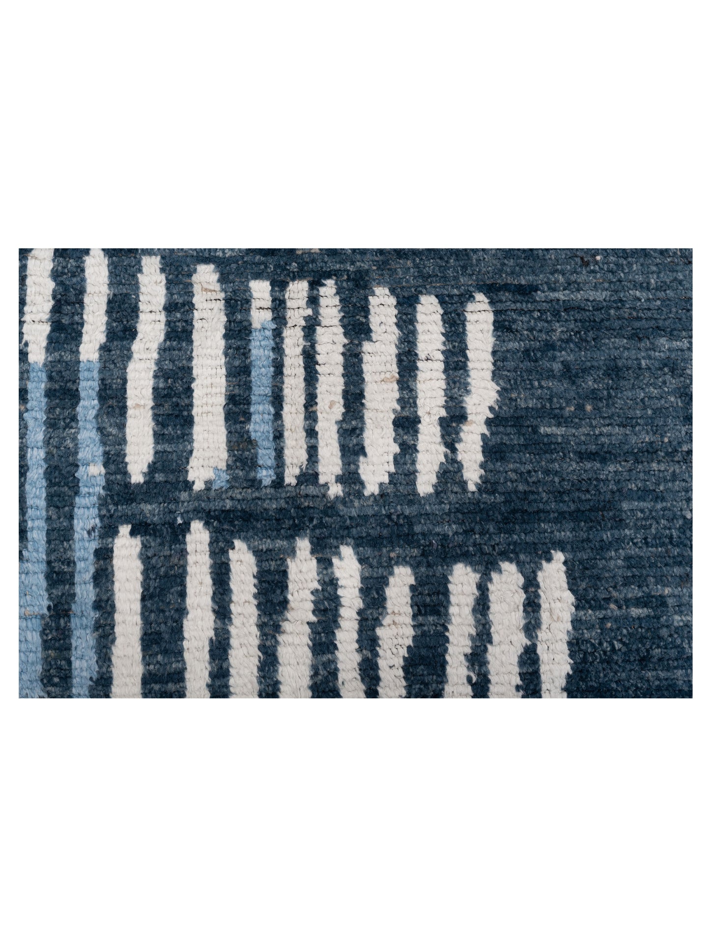Atlas 150448 Blue Ivory 8.2x9.9 Hand Knotted Rug