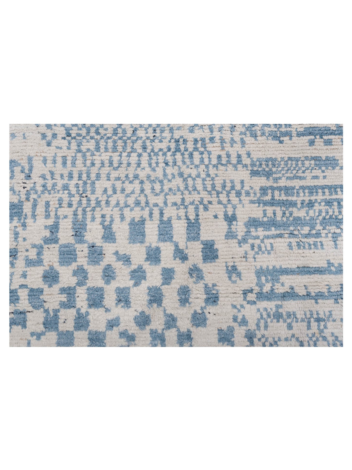 Atlas 150449 Ivory Blue 8x9.11 Hand Knotted Rug