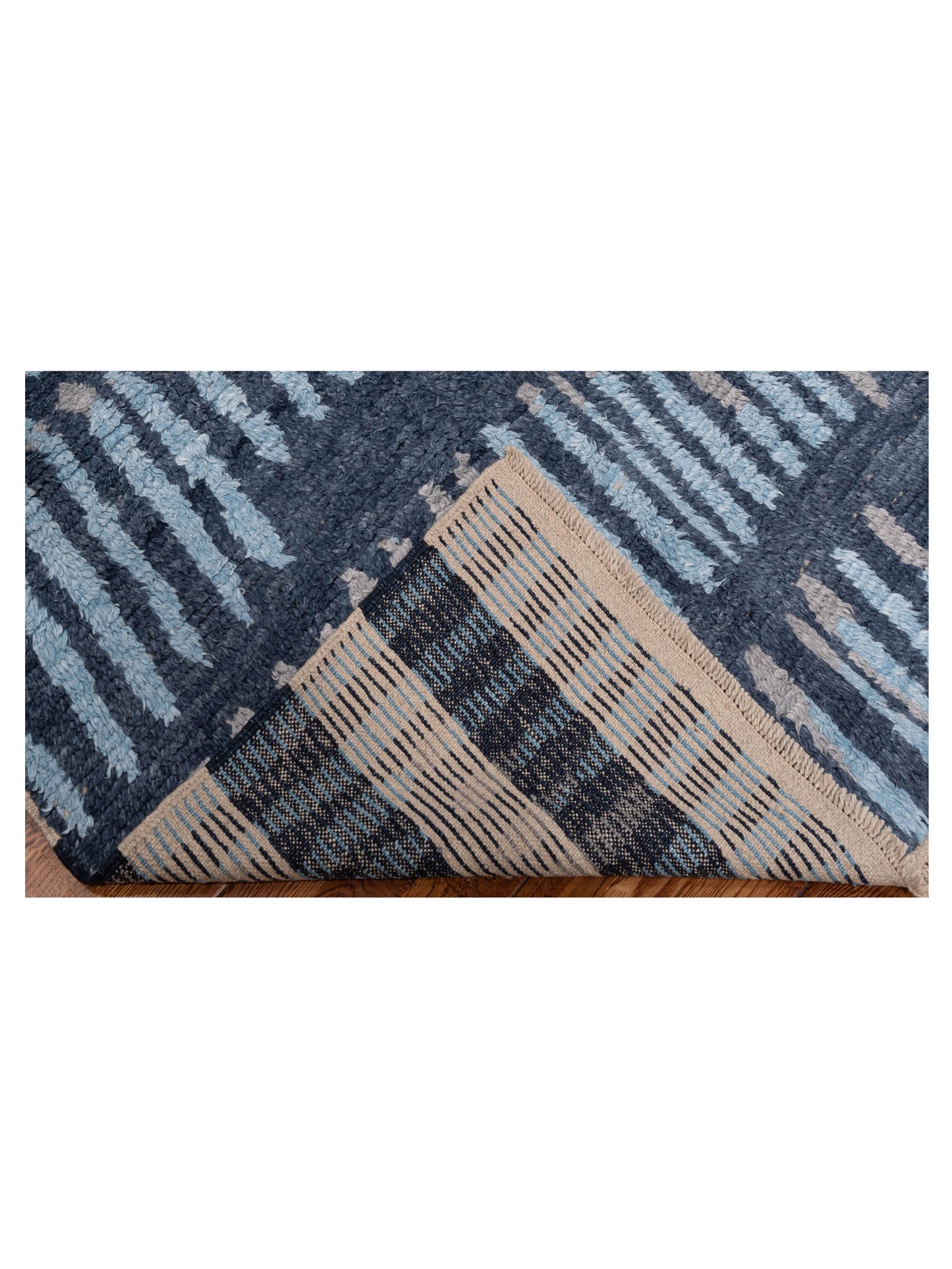 Atlas 150455 Blue Gray 7.10x9.9 Hand Knotted Rug